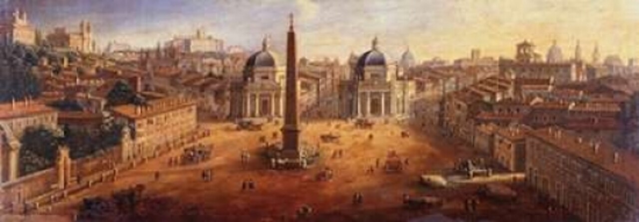 Piazza del Popolo Rome Poster Print by Gaspar van Wittel - Item # VARPDX4VW1102